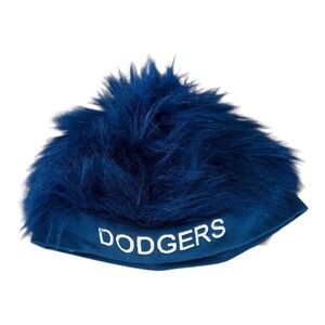 Dodgers Fuzz Head Wig Youth One Size Blue Novelty Hat Costume Fan Gear